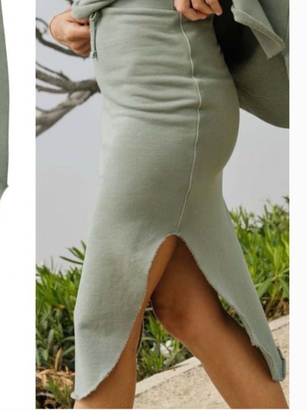 Frank and Eileen Donegal Unforgettable Skirt XS Sage High Low